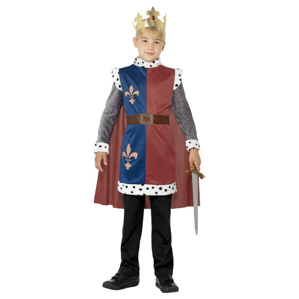 Childrens Boys Medieval Knight Costume for Middle Dark Ages Fancy Dress